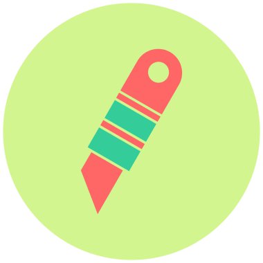 Cutter simgesinin vektör illüstrasyonu