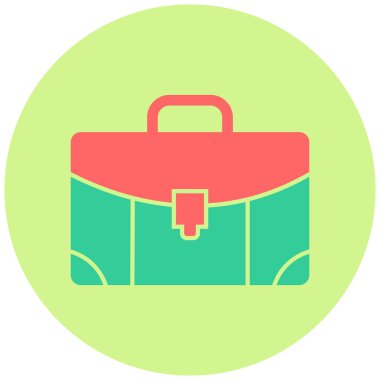 Çanta. Web simgesi basit illüstrasyon