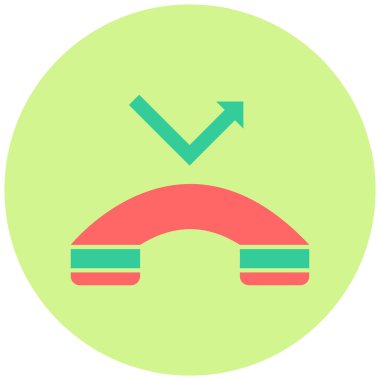 Cevaplanmamış arama simgesinin vektör illüstrasyonu