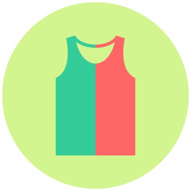 Tişört, kıyafet, tişört, düz, vektör illüstrasyonu