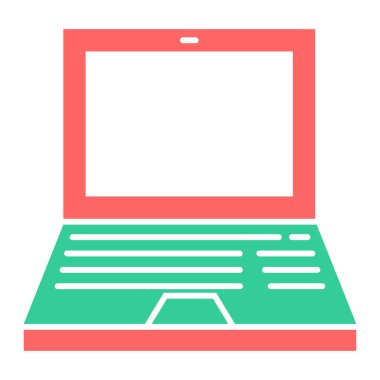 Bilgisayar. Web simgesi basit illüstrasyon