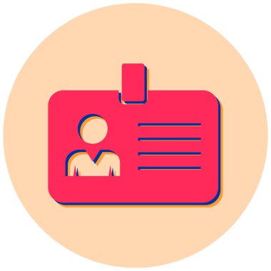 Kimlik kartı. Basit resimleme