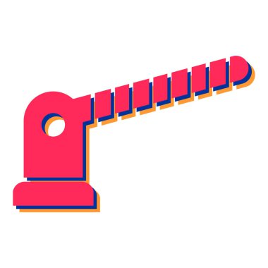 Modern b 'nin vektör illüstrasyonunda havaalanı simgesi yok