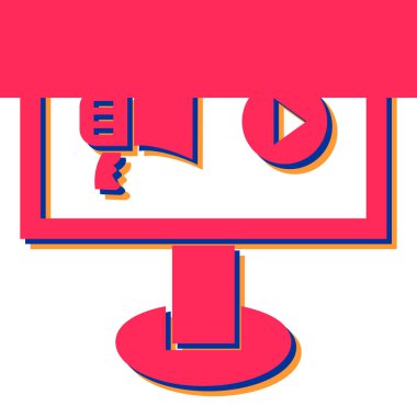 Üzerinde işaret olan bir notanın vektör çizimi