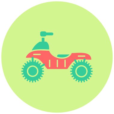 Atv. Web simgesi basit illüstrasyon