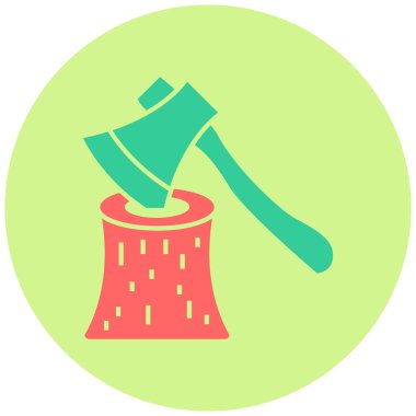 Balta. Web simgesi basit illüstrasyon