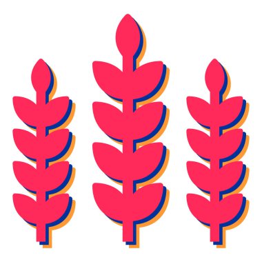 buğday simgesinin vektör illüstrasyonu