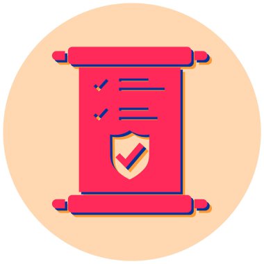 belge vektör simgesi modern basit illüstrasyon