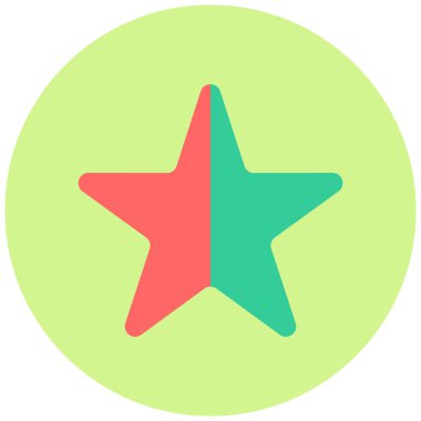 Yıldız. Web simgesi basit illüstrasyon