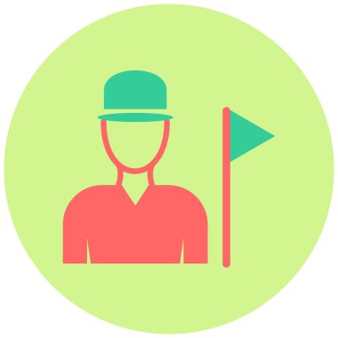 Tur Kılavuzu vektör illüstrasyonu