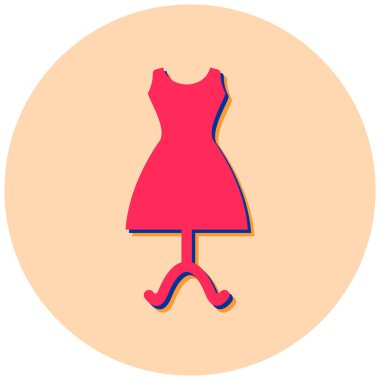 Elbise. Web simgesi basit illüstrasyon