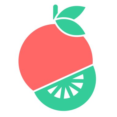 Bir meyve simgesinin vektör illüstrasyonu