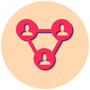 hiyerarşi. Web simgesi basit illüstrasyon