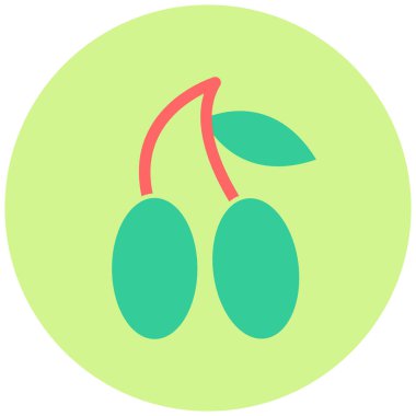 Jambolan. Web simgesi basit illüstrasyon