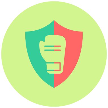 Kalkan. Web simgesi basit illüstrasyon