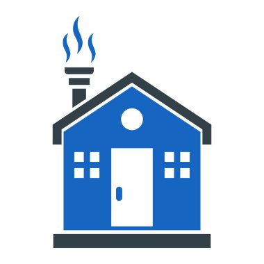 ev simgesi vektörü web ve mobil uygulama tasarımınız için beyaz arkaplanda izole edildi, gaz logosu kavramı