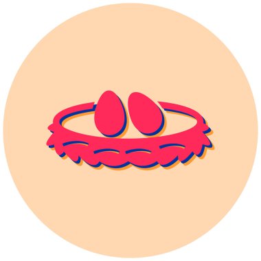 Yemek. Web simgesi basit illüstrasyon