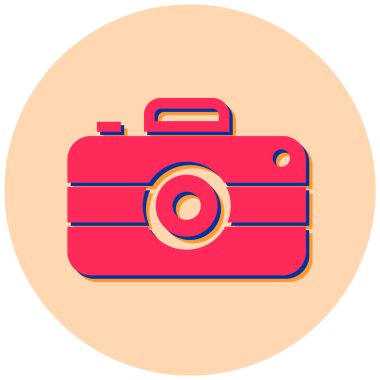 Kamera. Web simgesi basit illüstrasyon