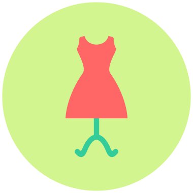 Manken mi? Web simgesi basit illüstrasyon