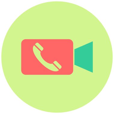 Video Çağrı simgesinin vektör illüstrasyonu