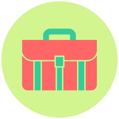 Çanta. Web simgesi basit illüstrasyon