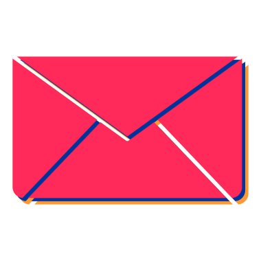 zarf e- posta simgesi vektör illüstrasyon grafik tasarımı