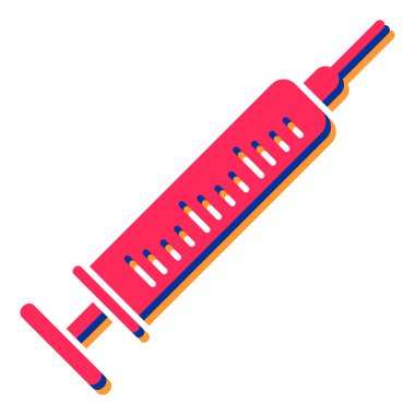 Şırınga. Web simgesi basit illüstrasyon