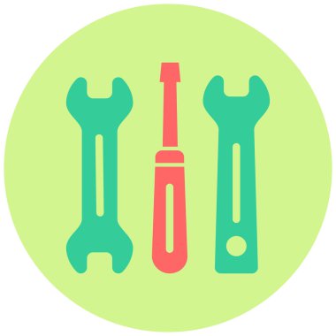 araçlar simgesi, vektör illüstrasyonu