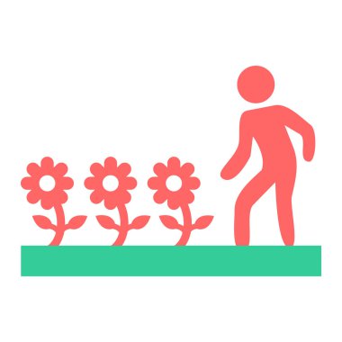 Simge vektör illüstrasyonu yerleştiriliyor