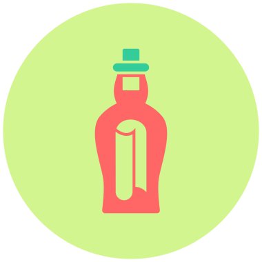 Şişe. Web simgesi basit illüstrasyon