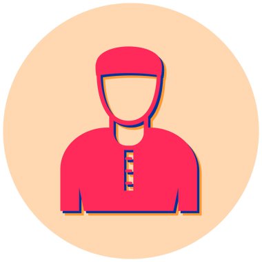 avatar. Web simgesi basit illüstrasyon