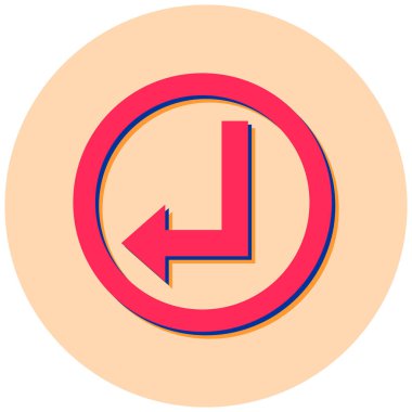 ok modern simgesinin vektör illüstrasyonu