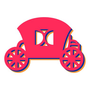 Bir retro taşıma vektör illüstrasyonu