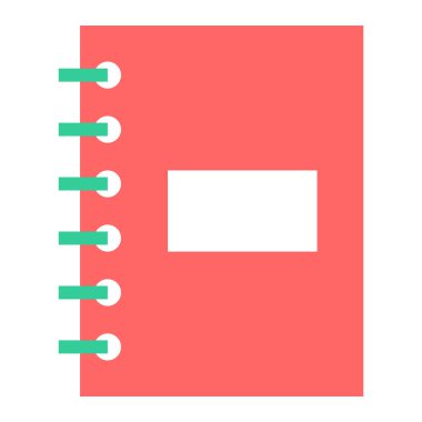 Kitap. Web simgesi basit illüstrasyon