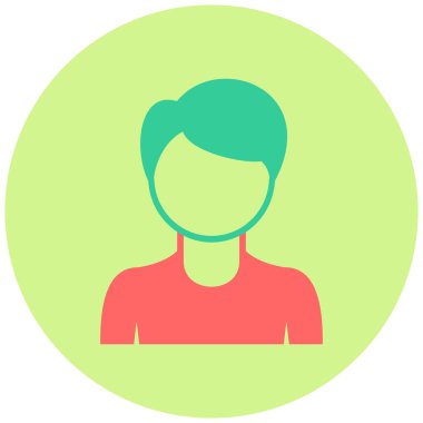 avatar. Web simgesi basit illüstrasyon