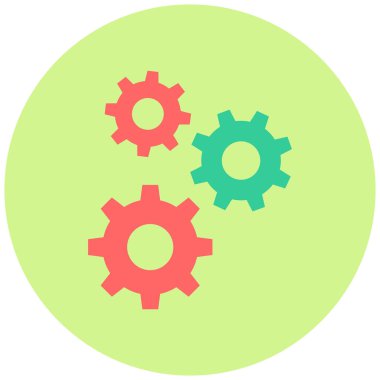 Cogwheel simgesinin vektör illüstrasyonu