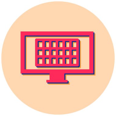 seo modern simgesinin vektör illüstrasyonu