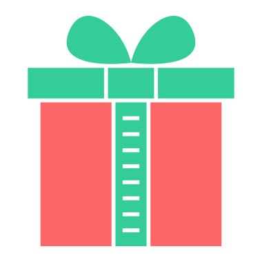 Kurdele vektör illüstrasyon tasarımlı hediye kutusu