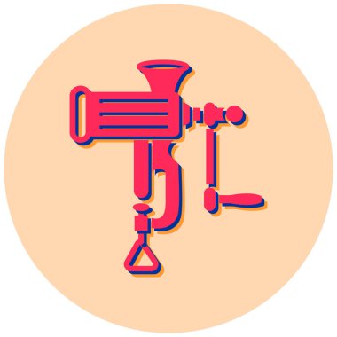 Bir matkap simgesinin vektör illüstrasyonu