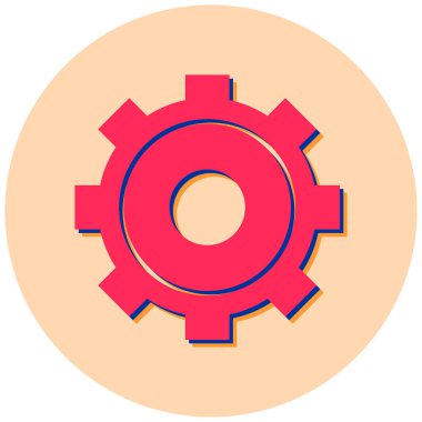 Teçhizat Web simgesi basit illüstrasyon