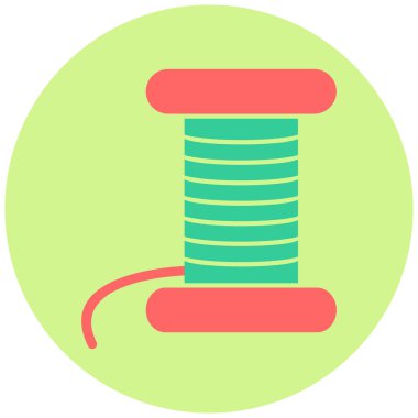 İplik. Web simgesi basit illüstrasyon