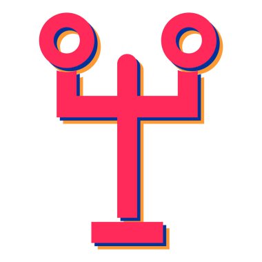 yol işareti simgesi, basit tasarım vektör çizimi