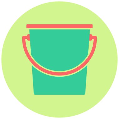 Kova. Web simgesi basit illüstrasyon