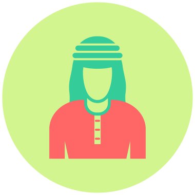 Arap simgesi, vektör illüstrasyonu