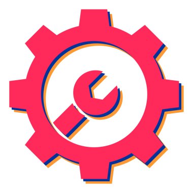 Teçhizat Web simgesi basit illüstrasyon