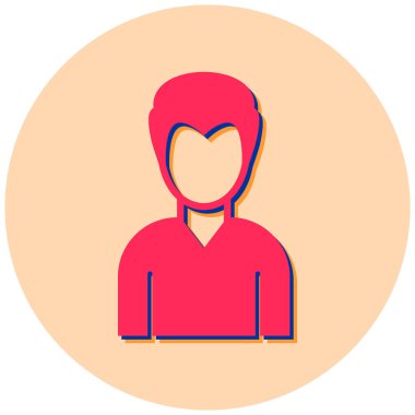 avatar. Web simgesi basit illüstrasyon