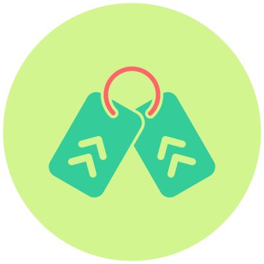 Ordu Köpek Etiketi. Basit tasarım