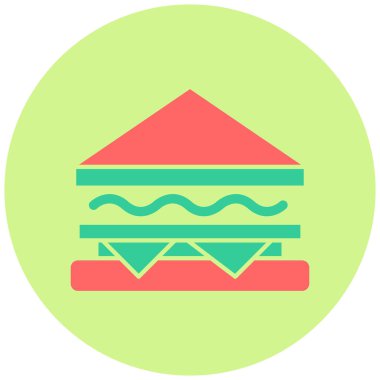 Sandviç. Web simgesi basit tasarım