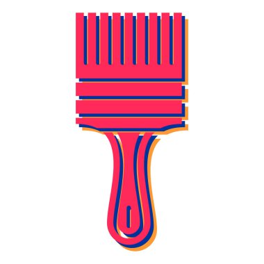 boya fırçası ikonu. vektör illüstrasyonu