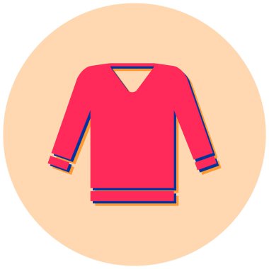 Kapüşonlu. Web simgesi basit illüstrasyon